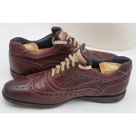 Men’s Stefano Branchini Trofeo Wingtip Lace Up Burgundy Shoes Size US 11 main image 9